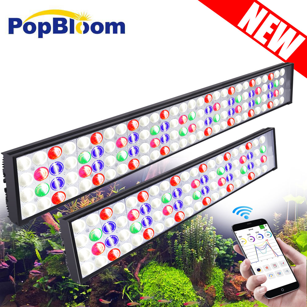 PopBloom H54 H75 WiFi, светоди – обзор и цена Aquarium Marine Lights