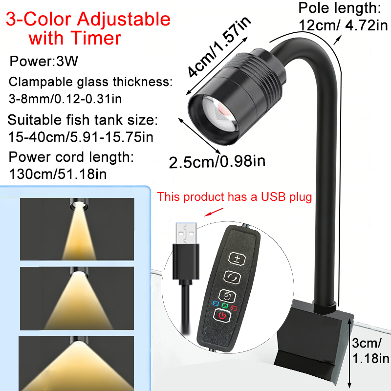 USB 3W Южноамериканский аквари – обзор и цена Aquarium Marine Lights