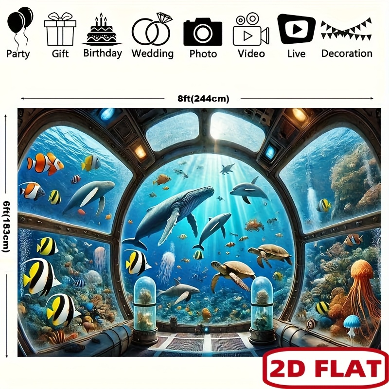 Подводное окно с изображением  – обзор и цена Ocean Aquarium