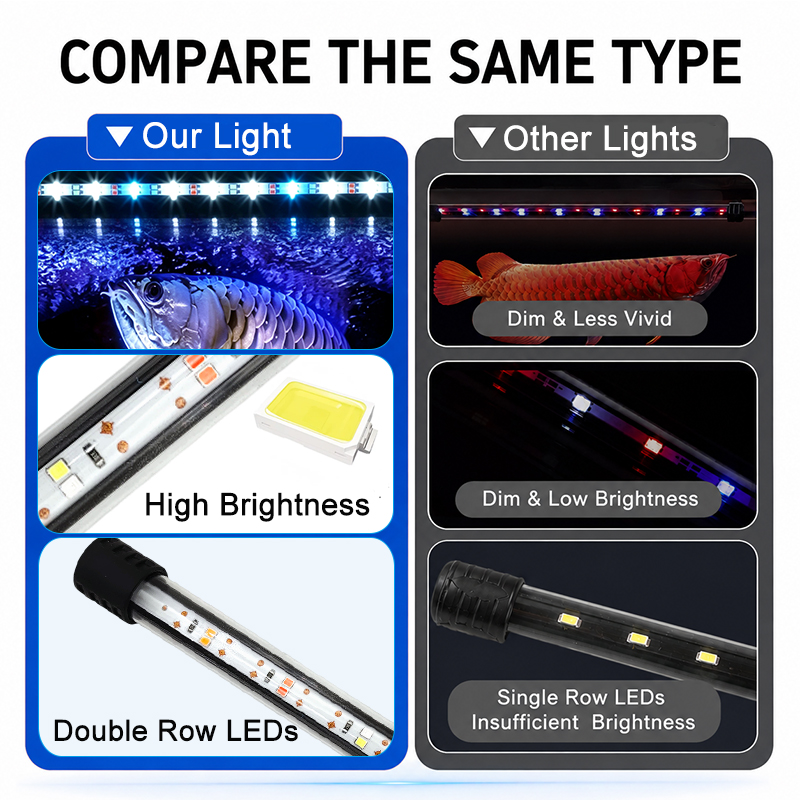 18-58 см USB светодиодная ламп – обзор и цена Aquarium Marine Lights