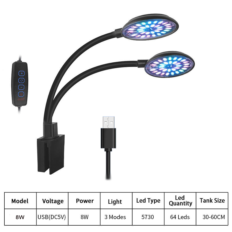 USB светодиодный светильник дл – обзор и цена Aquarium Marine Lights