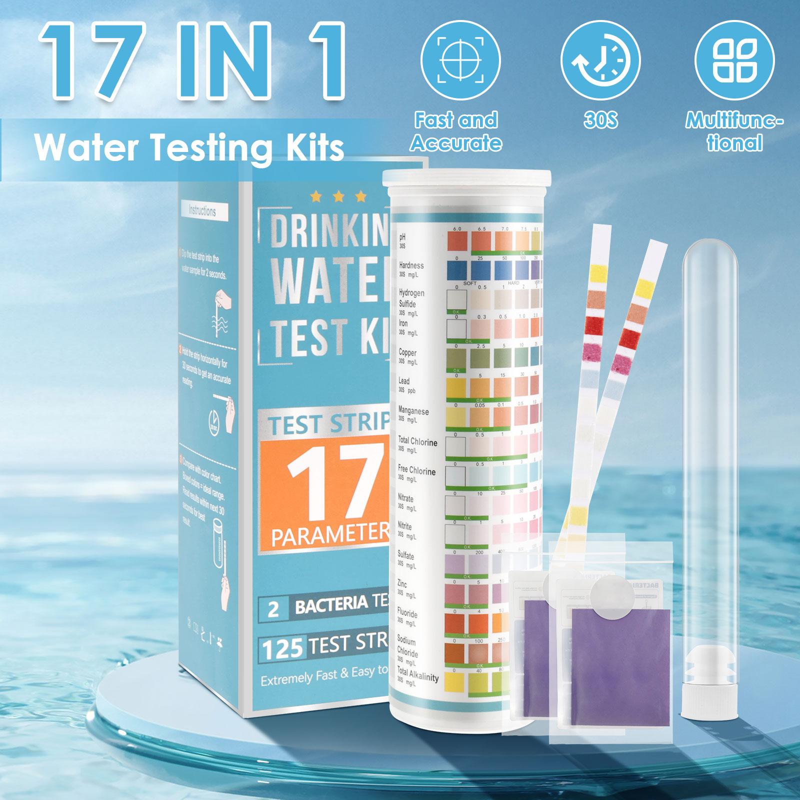 5-17 в 1, тест-полоски для акв – обзор и цена Saltwater Tank